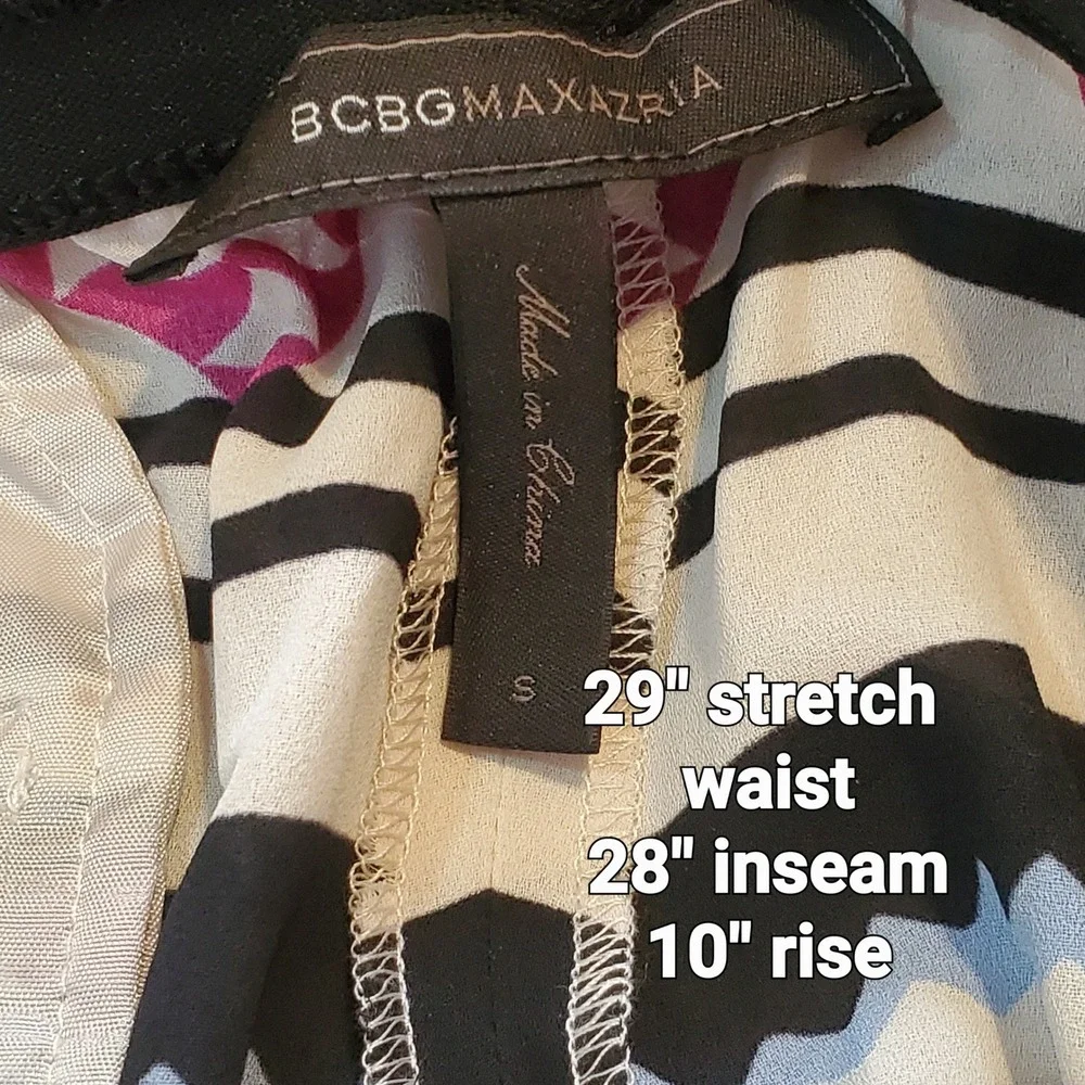 Bcbgmaxazria Aztec Southwestern‎ Print Pants Casual Lightweight Vaca Resort S
